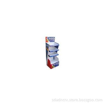 Unidirectional 4-Tiers Floor Display Stands , Promotional D